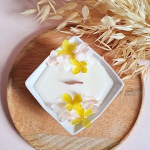 bougie-artisanale-fleurie