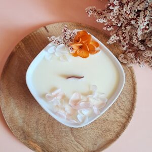 Bougie Artisanale Naturelle Parfumée et Fleurie | FLEUR D'ORANGER