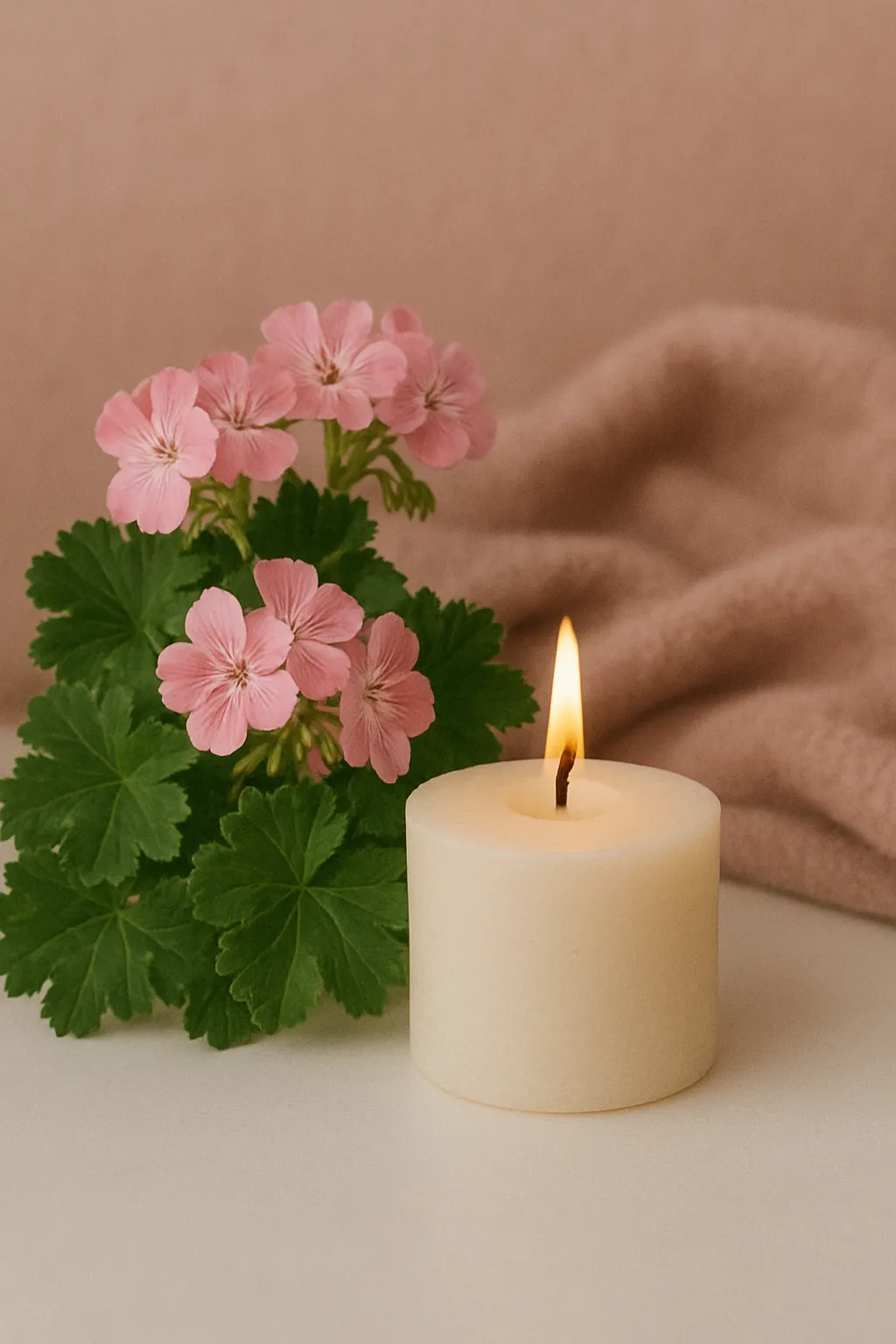 aromathérapie-bougie-géranium-rosat