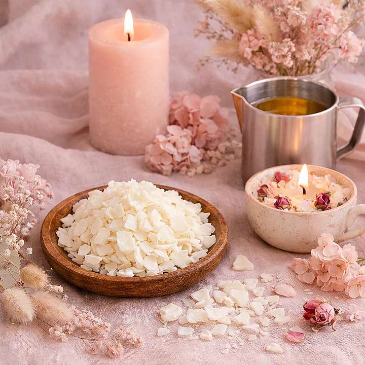 Cire de soja européenne : L’âme végétale de nos bougies artisanales