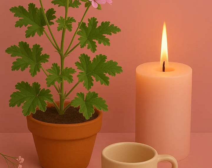 aromathérapie-bougie-géranium-rosat
