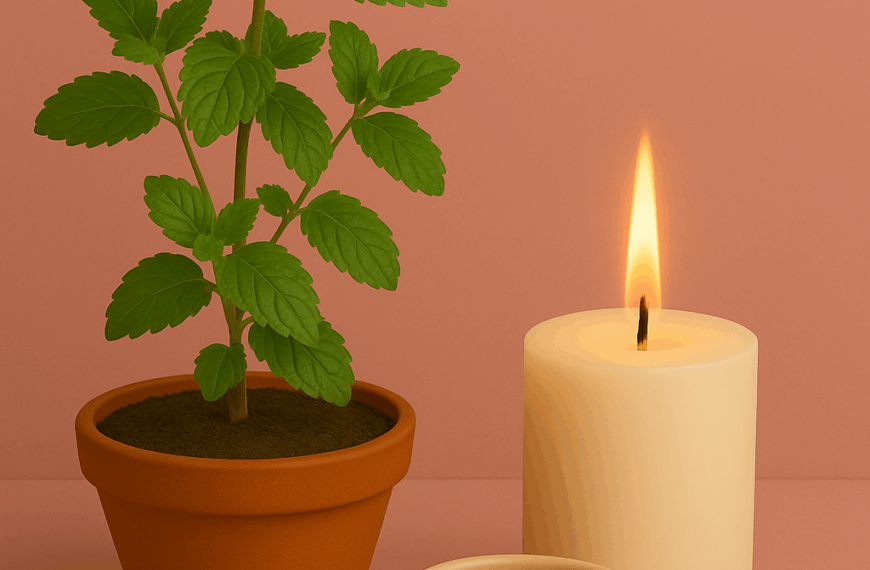 aromathérapie-bougie-menthe-poivrée