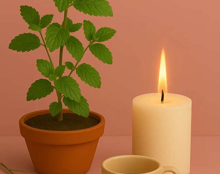 aromathérapie-bougie-menthe-poivrée