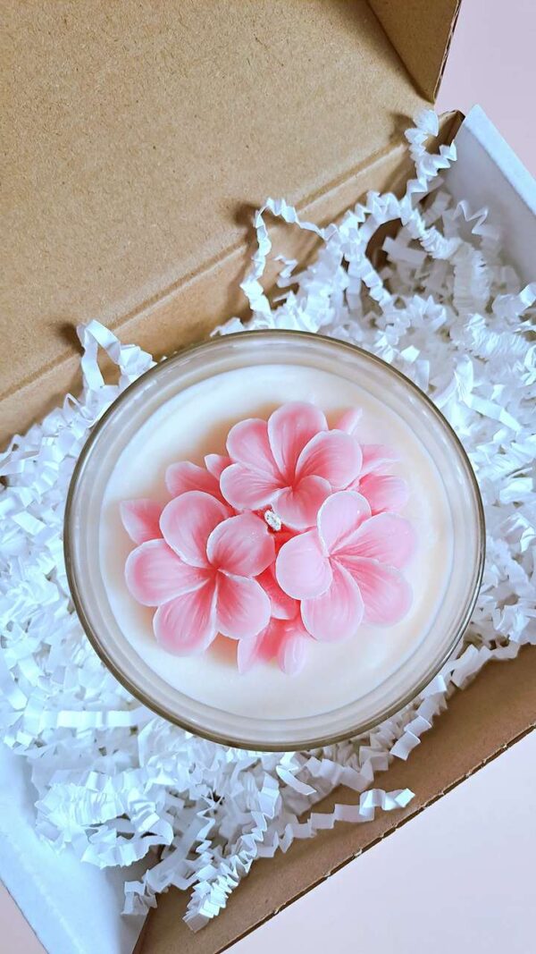 bougie-artisanale-florale