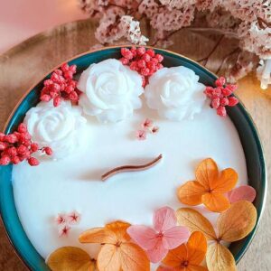 bougie-artisanale-fleurs-séchées