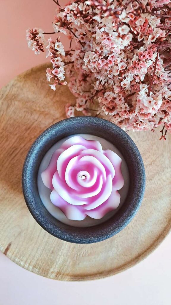 Bougie Artisanale Parfumée | PÉTALES MUSQUÉES