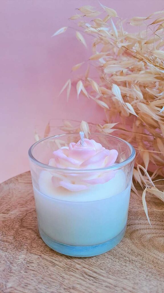 Bougie Artisanale Parfumée | ROSE & VANìLLE