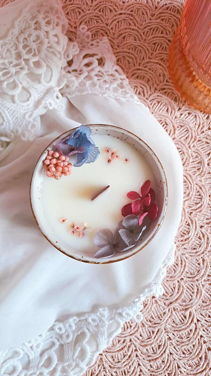 Bougie Artisanale Parfumée et Fleurie | CASSìS MUSQUÉ – Image 4